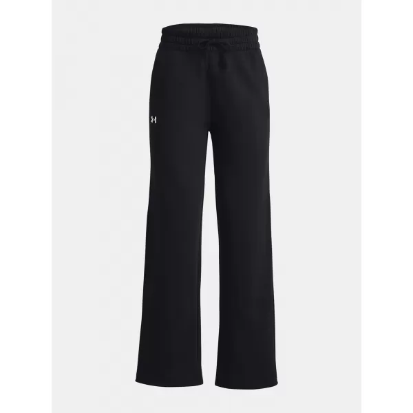  Dámské sportovní kalhoty UNDER ARMOUR RIVAL FLC STRAIGHT PANT 1381847-001 ČERNÁ 