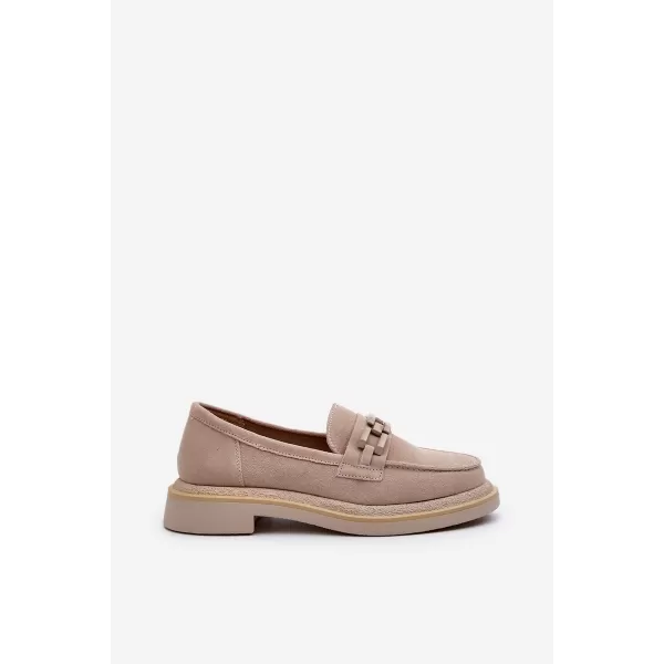  Dámské mokasíny S.BARSKI HX52-222 BEIGE 