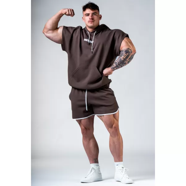  NEBBIA Teplákové šortky HERO 295 BROWN 