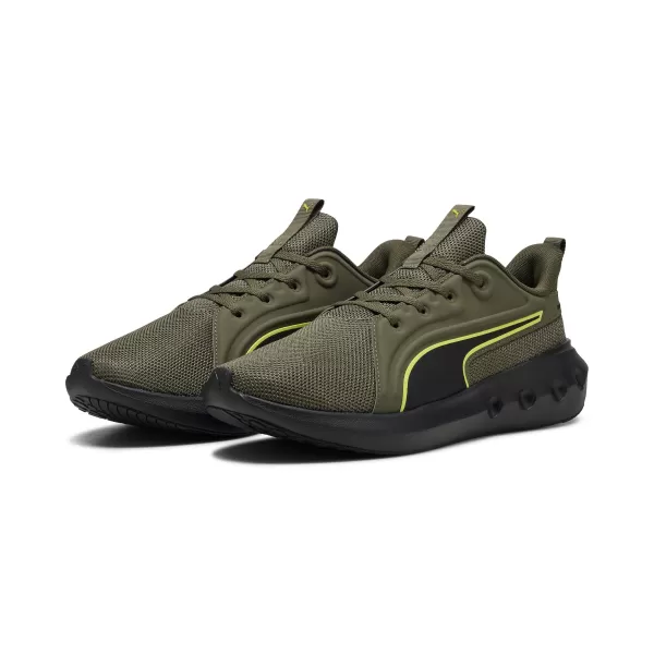  Boty PUMA SOFTRIDE CARSON 310154_22 LODEN GREEN/BLACK/LUX LIME 