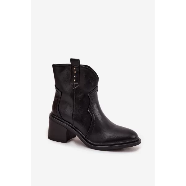  Dámské boty na podpatku BOTO IVERLY 40565 BLACK 