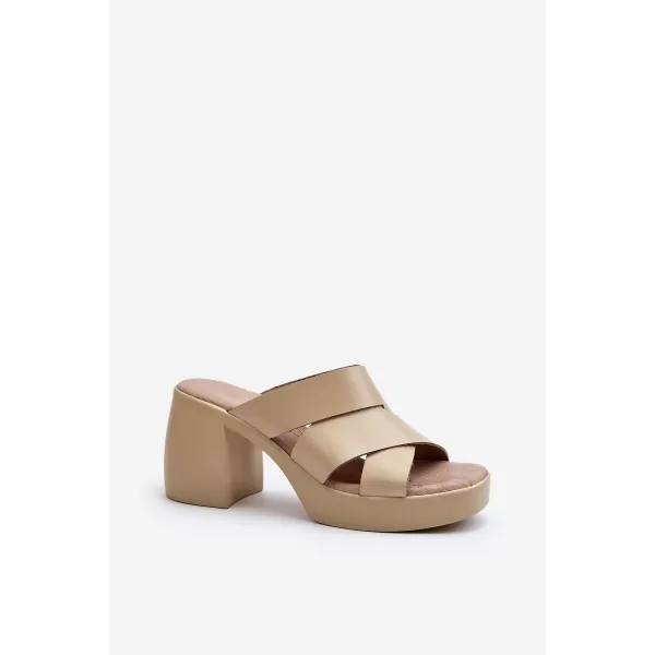  Dámské žabky ZAZOO 40373 BEIGE 