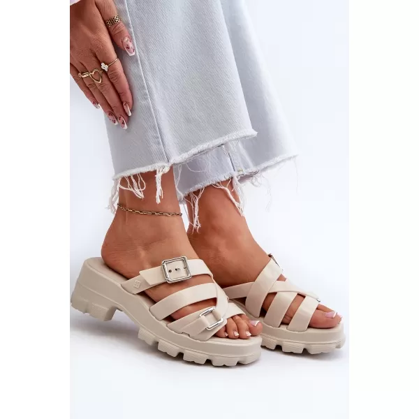  Dámské žabky ZAXY NN285042 BEIGE 