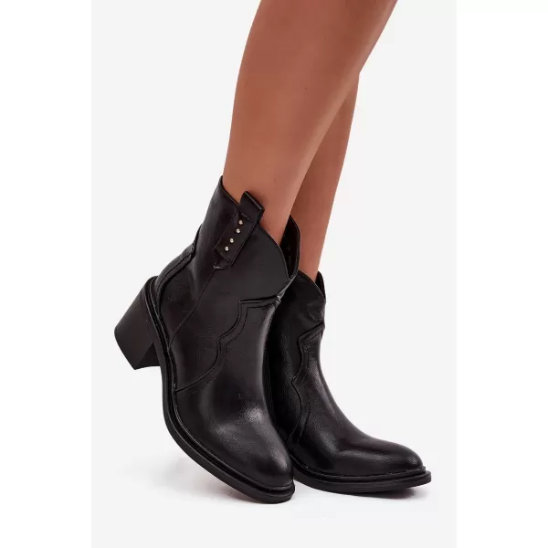  Dámské boty na podpatku BOTO IVERLY 40565 BLACK 