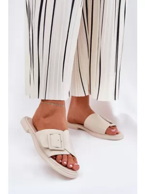 Dámské pantofle D&A SJ2302-01 BEIGE