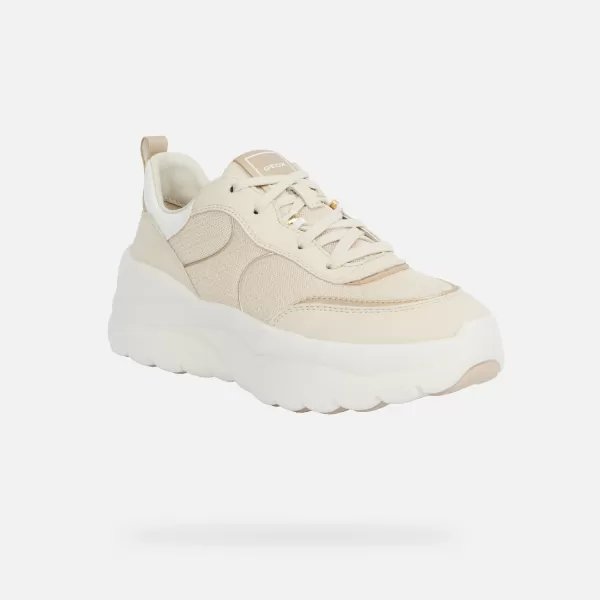  Dámské tenisky GEOX XTROS G012868 KRÉMOVÁ 