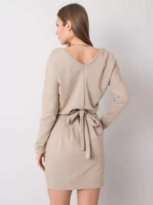 Dámské šaty RUE PARIS RV-SK-6037.18X BEIGE