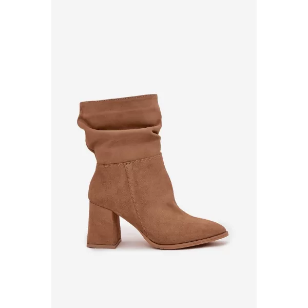  Dámské kozačky ZAZOO 4216 BEIGE 