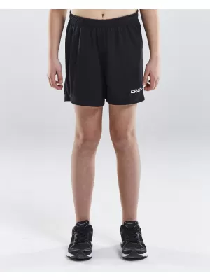 Dětské sportovní kraťasy CRAFT TW Squad Go Short Solid Jr ČERNÁ