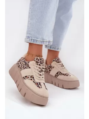 Dámské tenisky VINCEZA LEOPARDO BEIGE