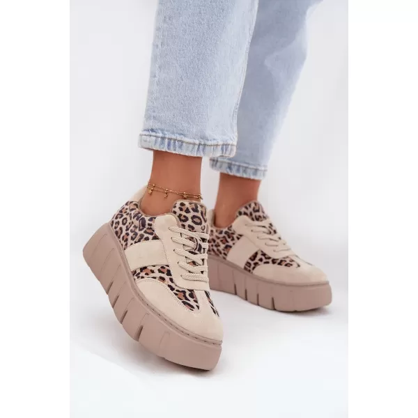  Dámské tenisky VINCEZA LEOPARDO BEIGE 