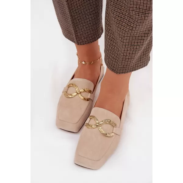  Dámské mokasíny D&A CR61-3115 BEIGE 