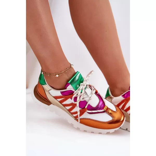  Dámské boty ARTIKER 56C1737 WHITE/ORANGE 