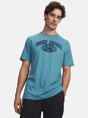 Pánské triko UNDER ARMOUR UA M WM LOCKER TAG SS 6012778-466 MODRÁ