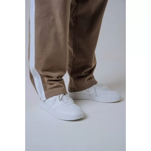  NEBBIA Relaxed fit tepláky POWER 904 LIGHT BROWN ASH 