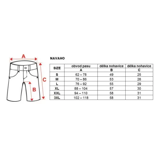  Pánské kraťasy HAVEN NAVAHO SLIMFIT / CYKLOVLOŽKOU ORANŽOVÁ 