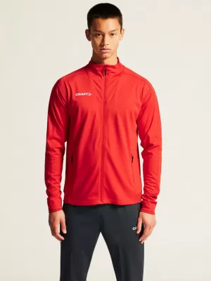 Pánská tréninková bunda CRAFT TW Evolve 2.0 Full Zip Jacket M JASNĚ ČERVENÁ