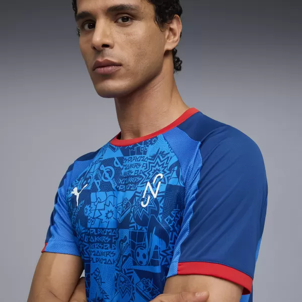  Pánské funkční triko PUMA NEYMAR JR PLAYMAKER JERSEY 660314-10 BLAZING BLUE/PUMAWHITE/ULTRA 
