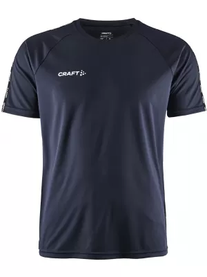 Pánské kontrastní sportovní tričko CRAFT TW Squad Go Contrast Jersey M NÁMOŘNÍ MODRÁ
