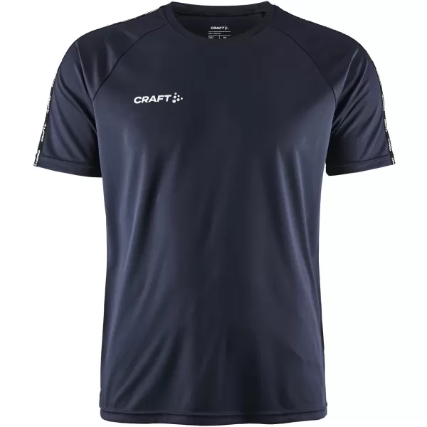  Pánské kontrastní sportovní tričko CRAFT TW Squad Go Contrast Jersey M NÁMOŘNÍ MODRÁ 
