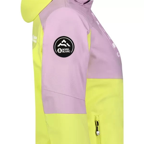  Dámská lyžařská bunda NORDBLANC LILT NBWJL8302 ŽLUTÁ 