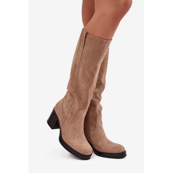  Dámské kozačky BOTO SANELLE 40149 KHAKI 