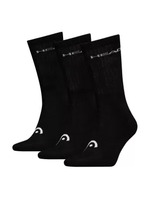 Ponožky HEAD ELEMENTS ALL SPORTS CREW 3P 701229008 BLACK