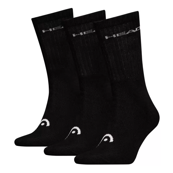  Ponožky HEAD ELEMENTS ALL SPORTS CREW 3P 701229008 BLACK 
