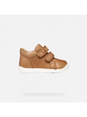 Chlapecké tenisky GEOX MACCHIA B254NB000CLC6627 SVĚTLE HNĚDÁ
