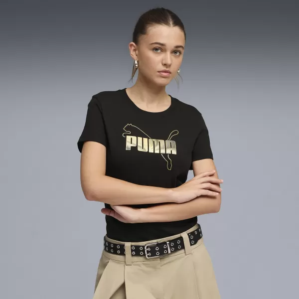  Dámské triko PUMA ESS LOGO LAB TEE 691824_01 PUMA BLACK 