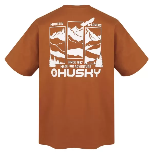  Pánské triko HUSKY TEE VIEW M BROWN 