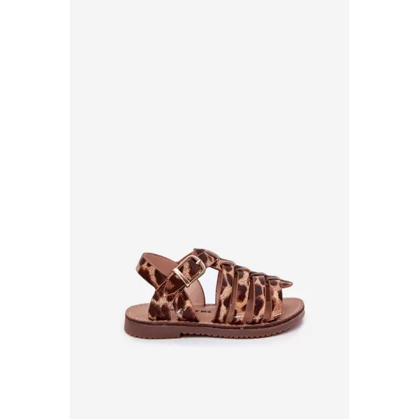  Dětské sandály BOTO MARIANA 38044 LEOPARD 