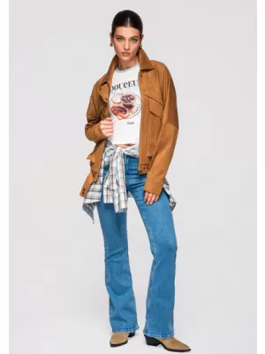 Dámská bunda LARICA OW-JAFL-0122 CAMEL