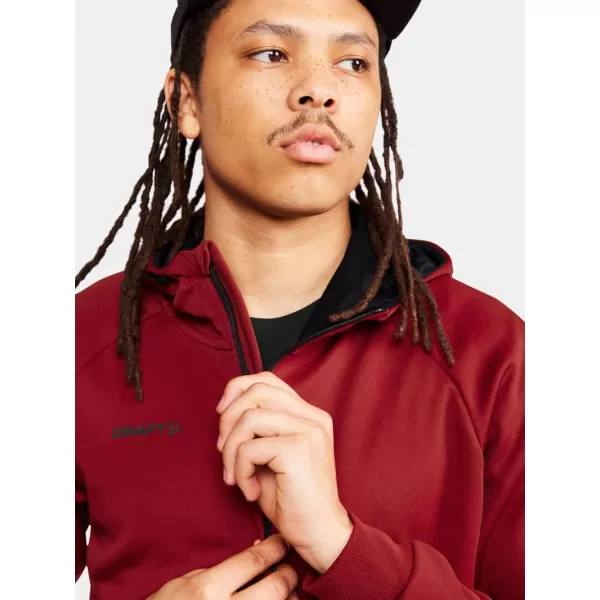  Pánská bunda s kapucí CRAFT Corp. ADV Unify Hoodie Jacket M JASNĚ ČERVENÁ 