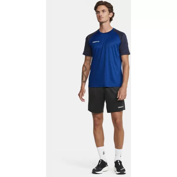  Pánské kontrastní sportovní tričko CRAFT TW Squad Go Contrast Jersey M KLUBOVÁ KOBALTOVÁ/NÁMOŘNÍ 