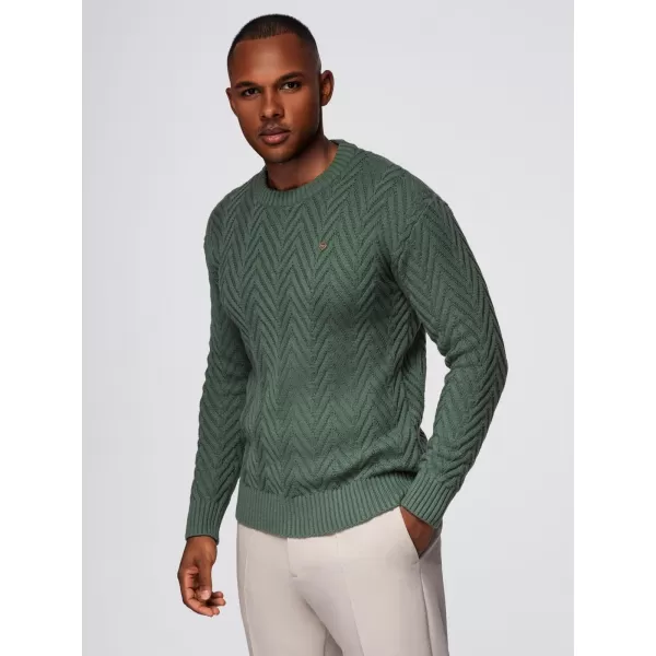  Pánský svetr OMBRE OM-SWSW-0147 FADED GREEN 