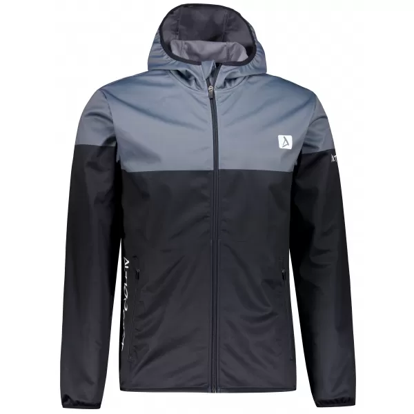  Pánská softshellová bunda premium ALTISPORT VOJ/ALM051JACK01 ŠEDOČERNÁ 