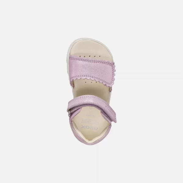  Dívčí sandály GEOX SANDAL STEPPIEUP B656QB000CRC8020 RŮŽOVÁ 