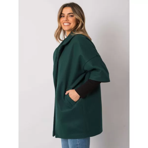  Dámský kabát RUE PARIS CHA-PL-0409.30X DARK GREEN 