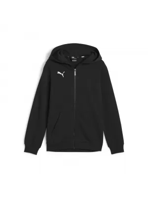 Dětská mikina PUMA TEAMGOAL CASUALS HOODED JKT 658596_03 PUMA BLACK/PUMA WHITE
