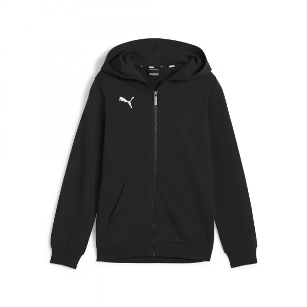  Dětská mikina PUMA TEAMGOAL CASUALS HOODED JKT 658596_03 PUMA BLACK/PUMA WHITE 