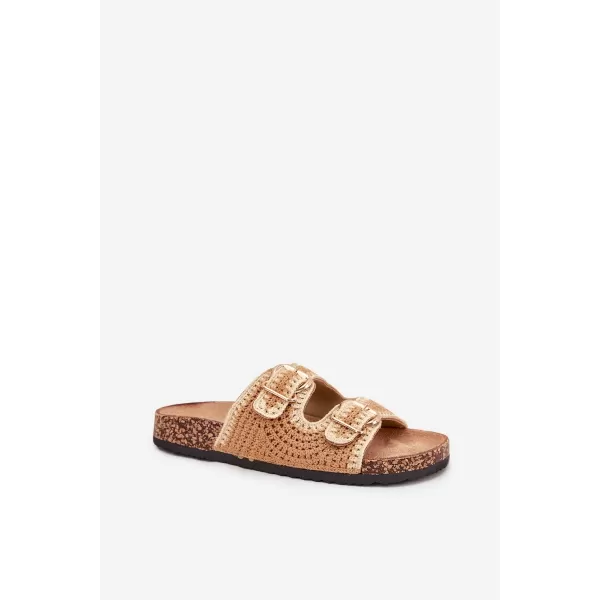  Dámské pantofle BOTO FENIRA 38672 CAMEL 