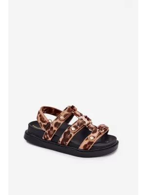 Dětské sandály BOTO LUNESSA 38047 LEOPARD