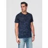 Pánské triko OMBRE OM-TSFP-0262 NAVY BLUE