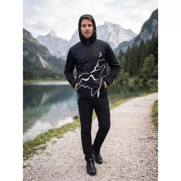  Pánská softshellová bunda premium ALTISPORT VOJ/ALM073JACK01 ČERNÁ 