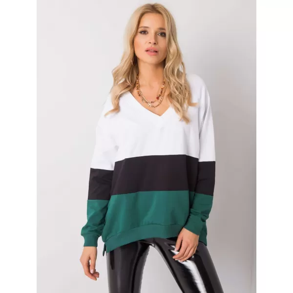  Dámská mikina RUE PARIS RV-BL-5972.07 DARK GREEN 