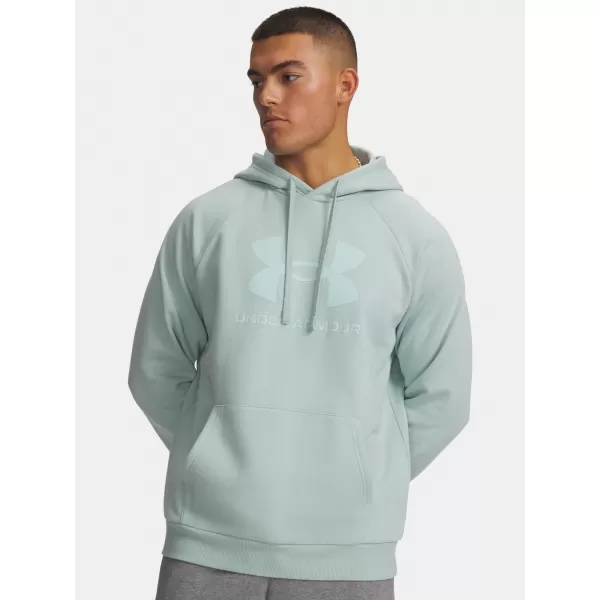  Pánská mikina UNDER ARMOUR RIVAL FLEECE LOGO HD 1379758-477 MODRÁ 
