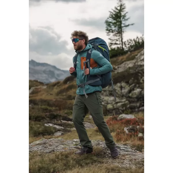  Pánská powerfleecová mikina NORDBLANC BRACKEN NBWFM8286 TMAVĚ ZELENÁ 
