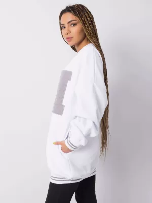 Dámská mikina RUE PARIS DS-BL-1123.18 WHITE