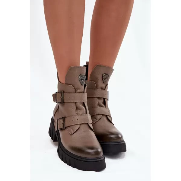  Dámské boty ZAZOO 60482 BEIGE 